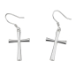 Preview: BECHTGOLD 925 Silber Kreuz Hängeohrringe Damen