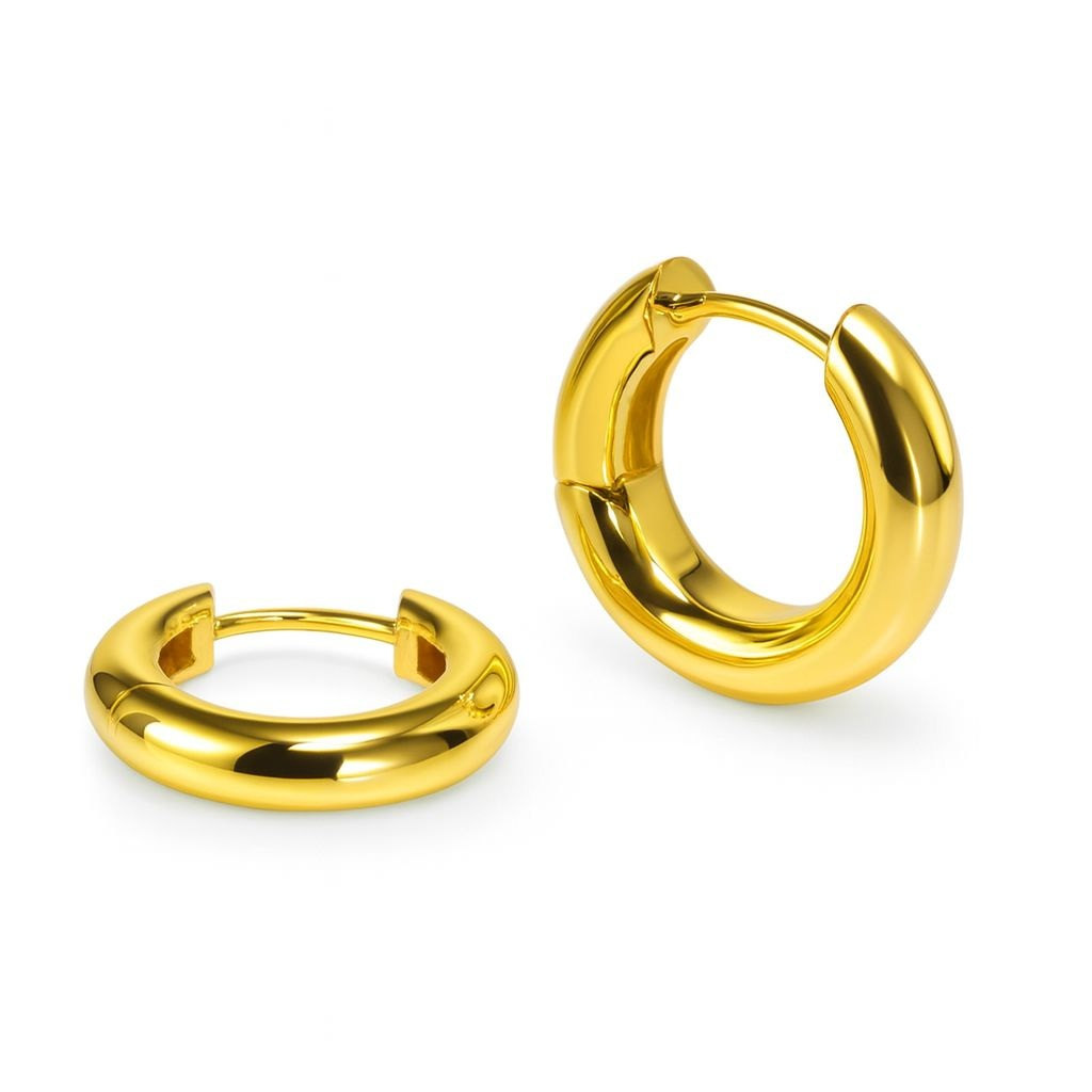 BECHTGOLD Aurelia Creolen 18K vergoldete 925 Silber Creolen