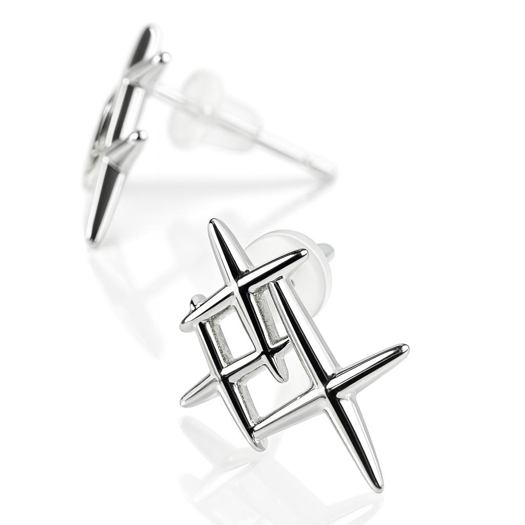 BECHTGOLD "Asteris" 925 Silber Ohrstecker